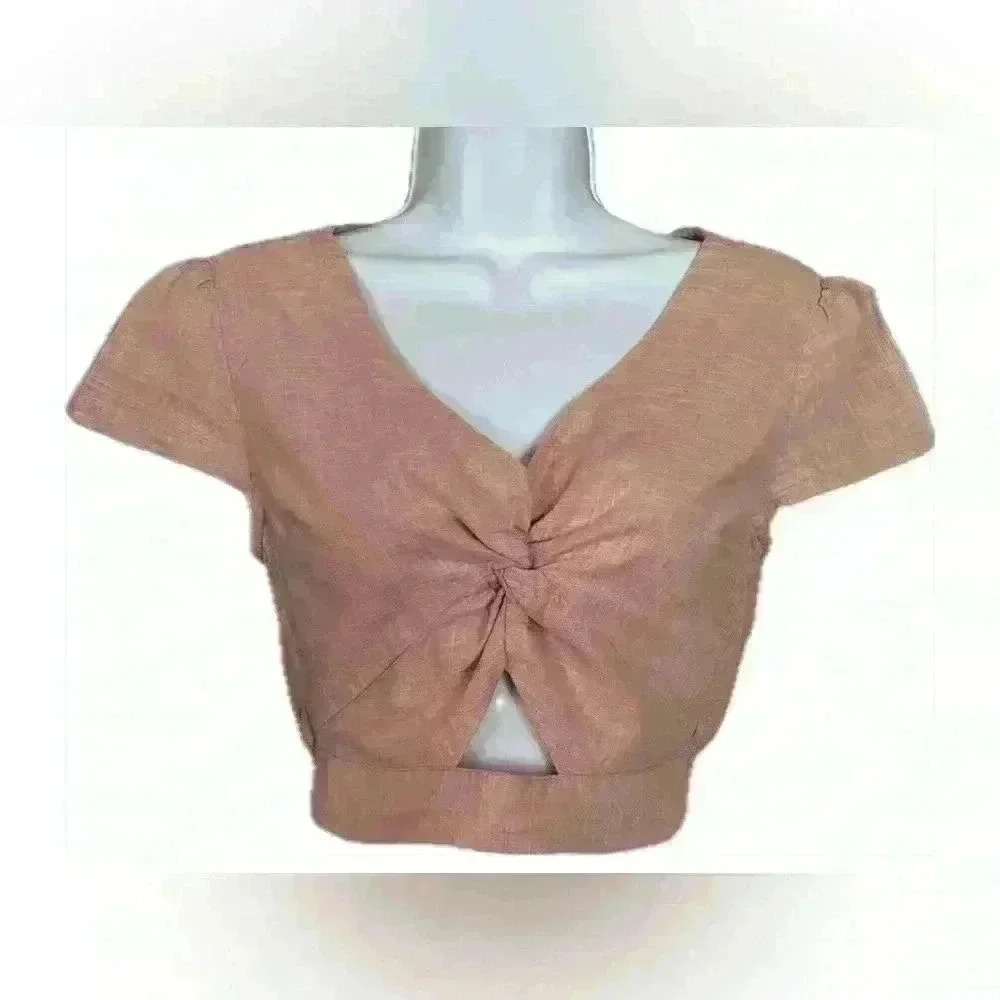 Hollister Light Pink Crop Top (395)
